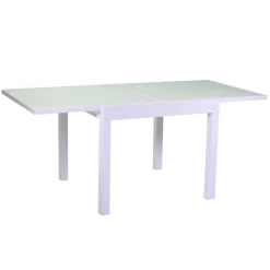 Tavolo Allungabile a 180 cm o 220 cm con Piano in Vetro Temprato - Cartellina