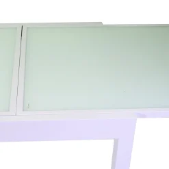 Tavolo Allungabile a 180 cm o 220 cm con Piano in Vetro Temprato - Cartellina