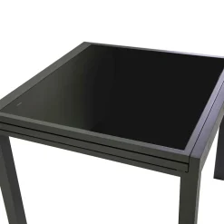 Tavolo Allungabile a 180 cm o 220 cm con Piano in Vetro Temprato - Cartellina