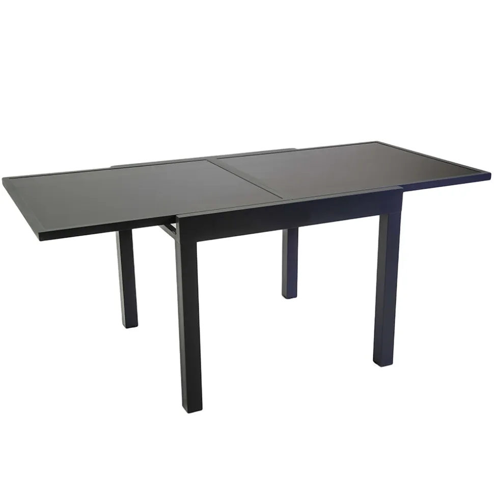 Tavolo Allungabile a 180 cm o 220 cm con Piano in Vetro Temprato - Cartellina