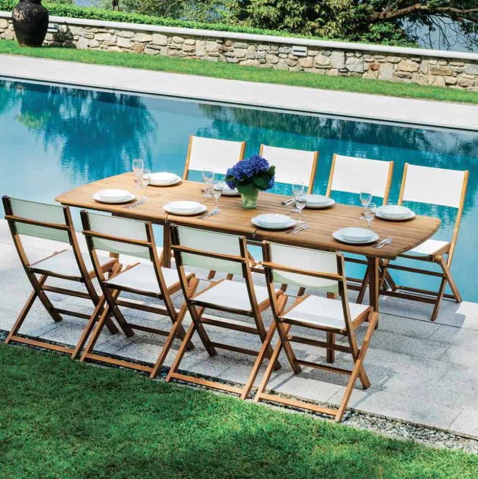 Tavolo Allungabile a 240 cm per il Giardino Realizzato in Legno di Acacia - Sereno