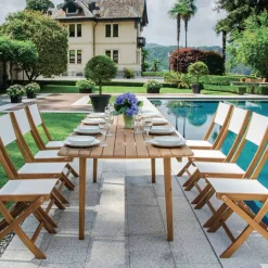 Tavolo Allungabile a 240 cm per il Giardino Realizzato in Legno di Acacia - Sereno