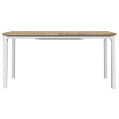 Tavolo Allungabile a Farfalla a 210 cm in Alluminio e Piano in Teak - Incanto