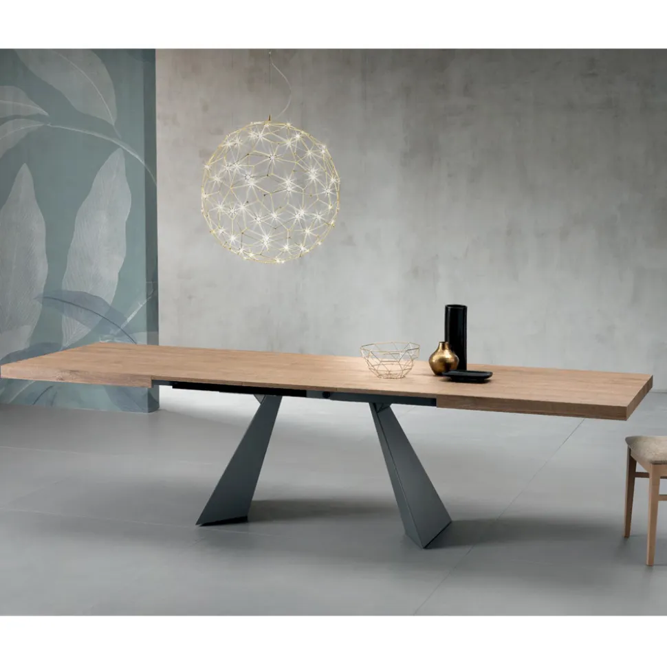 Tavolo Allungabile con Allunga Centrale in Laminato - Aperol