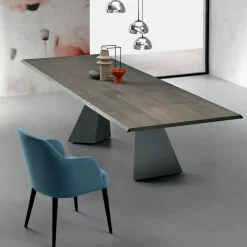 Tavolo Allungabile con Allunga Laterale in Legno Impiallacciato - Aperol