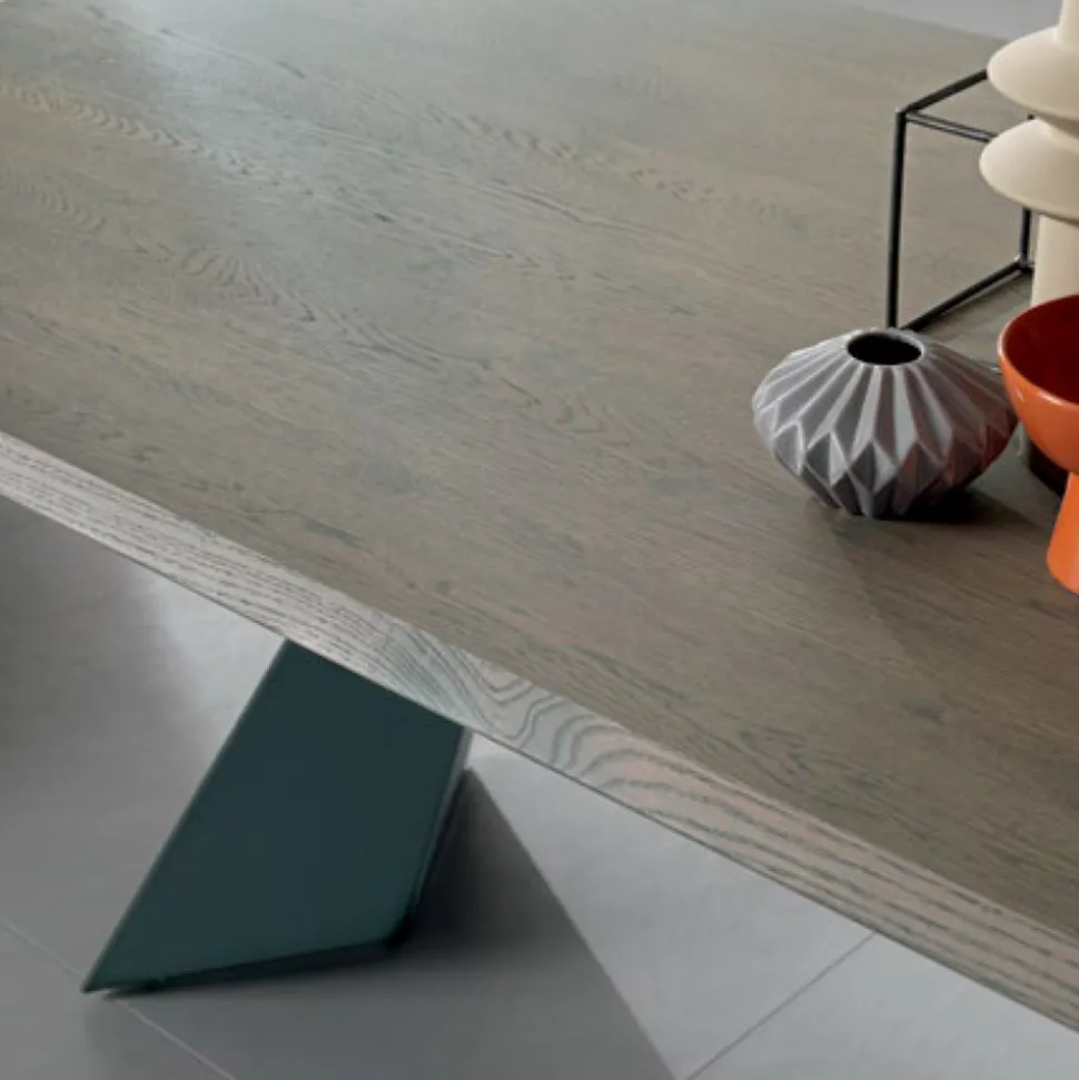 Tavolo Allungabile con Allunga Laterale in Legno Impiallacciato - Aperol