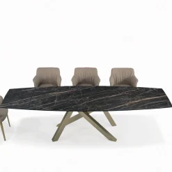 Tavolo Allungabile con Base e Piano in Diverse Finiture Made in Italy - Settimmio
