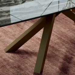 Tavolo Allungabile con Base e Piano in Diverse Finiture Made in Italy - Settimmio