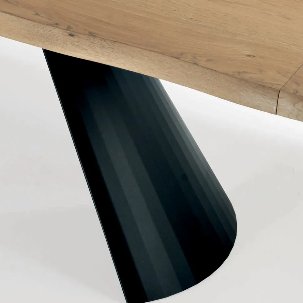 Tavolo Allungabile con Bordo Scortecciato Irregolare Made in Italy - Occhiali