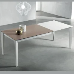 Tavolo Allungabile con Piano in Vetroceramica Fokos Terra - Anice