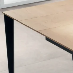 Tavolo Allungabile con Piano Impiallacciato Rovere Naturale - Anice