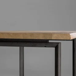 Tavolo Allungabile con Piano e Bordo Scortecciato Made in Italy - Aravis