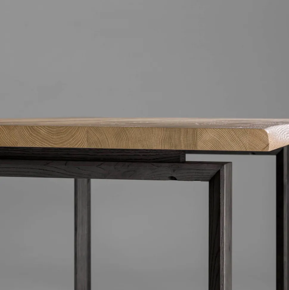 Tavolo Allungabile con Piano e Bordo Scortecciato Made in Italy - Aravis