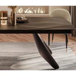 Tavolo Allungabile da 180 a 260 cm con Piano in Gres Sintered Stone - Eclisso
