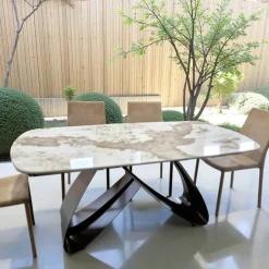 Tavolo Allungabile da 180 a 260 cm in Gres Sintered Stone Finitura Pandora - Orion