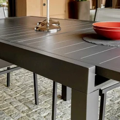 Tavolo Allungabile da Giardino Realizzato Interamente in Alluminio - Foglio