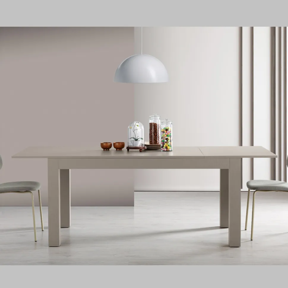 Tavolo Allungabile da Soggiorno in Melaminico Made in Italy - Ondine