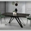 Tavolo Allungabile da Soggiorno in Metallo e Vetroceramica Made in Italy - Meluso