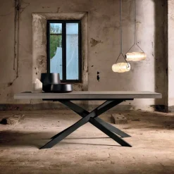 Tavolo Allungabile di Design in Legno Rovere 14 Posti - Oncino