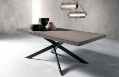 Tavolo Allungabile di Design in Legno Rovere 14 Posti - Oncino