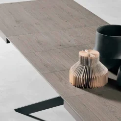 Tavolo Allungabile di Design in Legno Rovere 14 Posti - Oncino