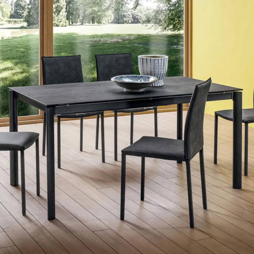 Tavolo Allungabile Fino a 240 cm con Piano in Laminam Made in Italy - Maltese