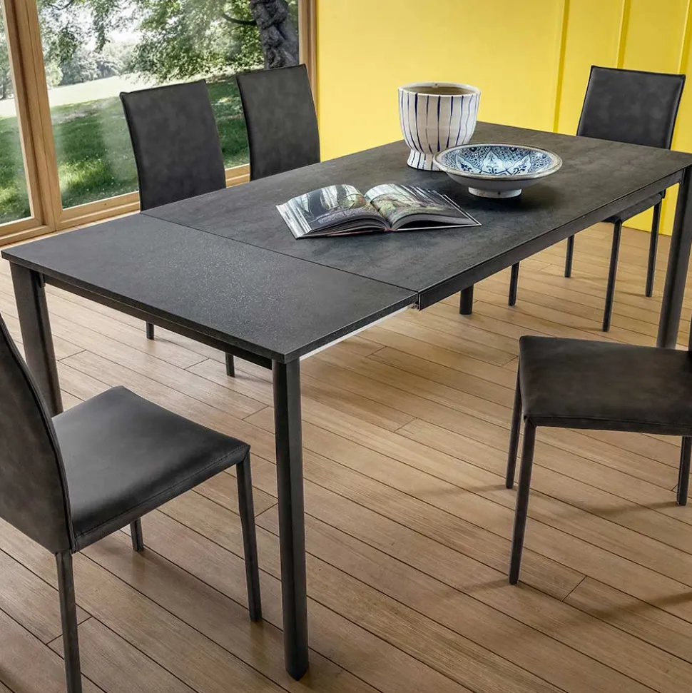 Tavolo Allungabile Fino a 240 cm con Piano in Laminam Made in Italy - Maltese