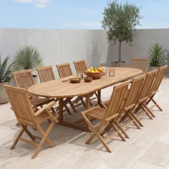 Tavolo Allungabile fino a 320 cm da Giardino in Teak – Yggdrasil