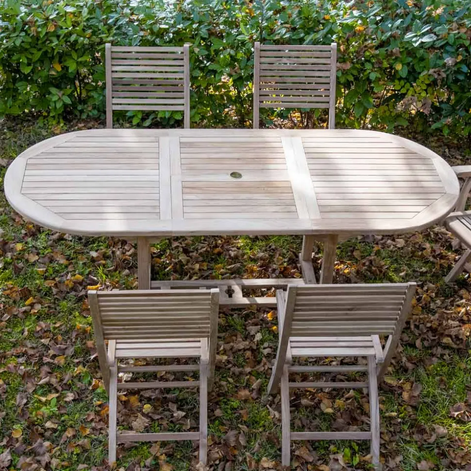Tavolo Allungabile fino a 320 cm da Giardino in Teak – Yggdrasil