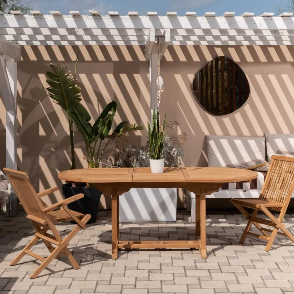 Tavolo Allungabile fino a 320 cm da Giardino in Teak – Yggdrasil