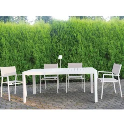 Tavolo Allungabile fino a 300 cm da Esterno in Alluminio Verniciato - Glass