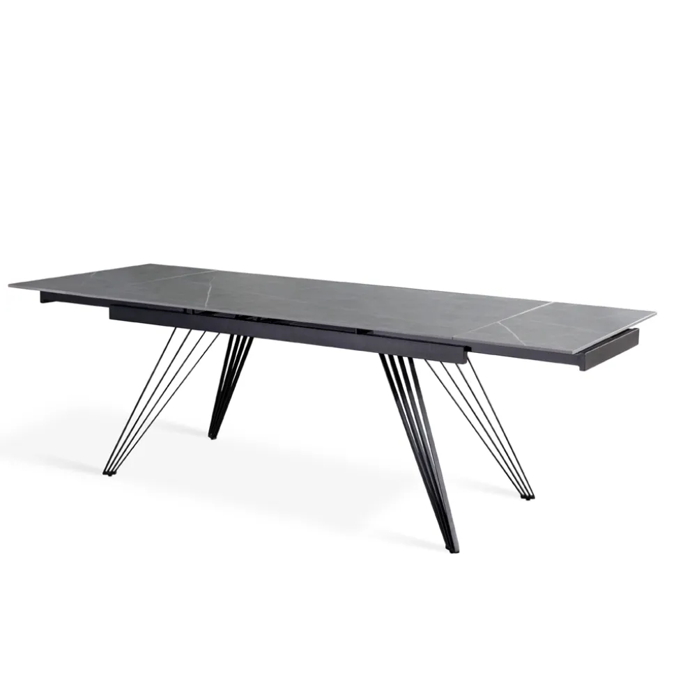 Tavolo Allungabile fino a 240 cm in Ceramica e Metallo - Bouquet