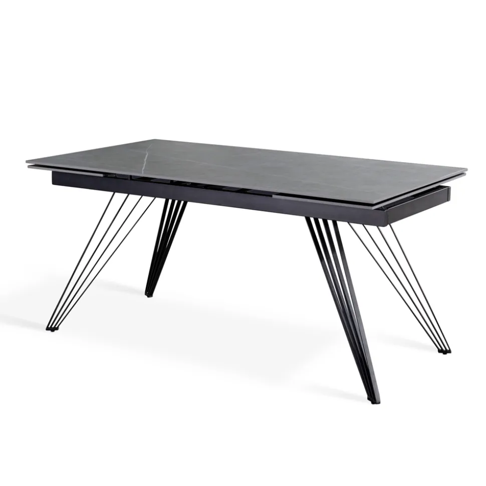 Tavolo Allungabile fino a 240 cm in Ceramica e Metallo - Bouquet