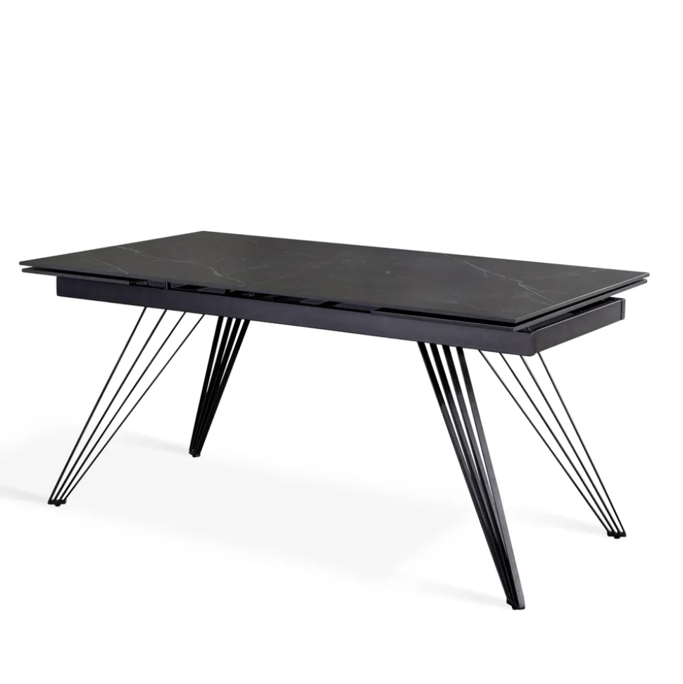 Tavolo Allungabile fino a 240 cm in Ceramica e Metallo - Bouquet