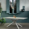 Tavolo Allungabile fino a 190 cm in Metallo e Piano in Melaminico - Lavanda