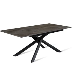 Tavolo Allungabile fino a 190 cm in Metallo e Piano in Melaminico - Lavanda