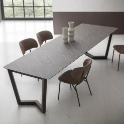 Tavolo Allungabile Fino a 300 cm in Hpl Stratificato Made in Italy - Bastiano