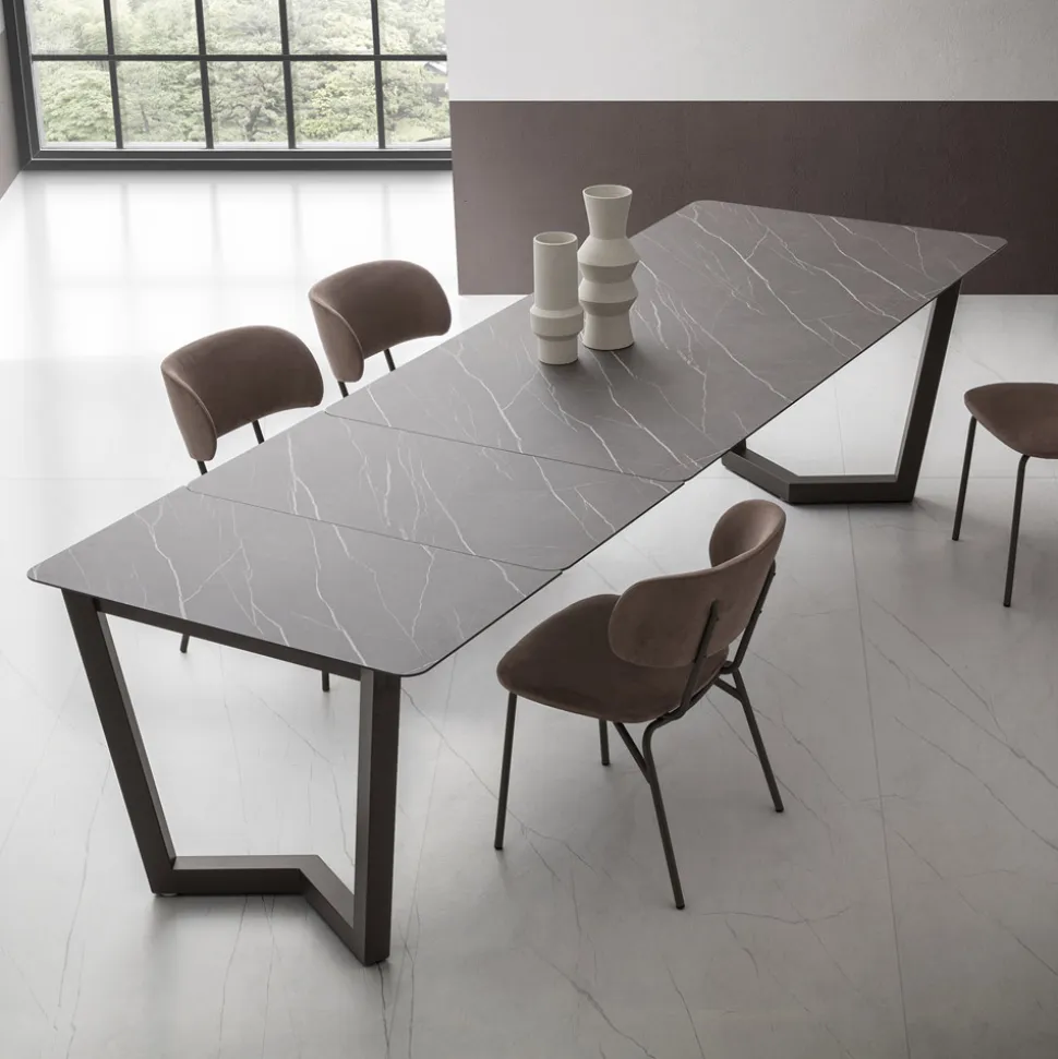 Tavolo Allungabile Fino a 300 cm in Hpl Stratificato Made in Italy - Bastiano