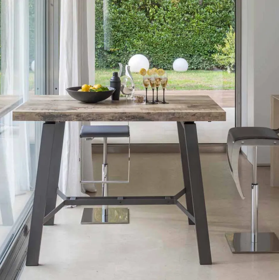 Tavolo Allungabile fino a 280 cm in Legno e Metallo Made in Italy - Gallotto