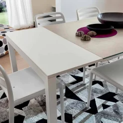 Tavolo Allungabile Fino a 238 cm in Laminam e Metallo Made in Italy - Remigio