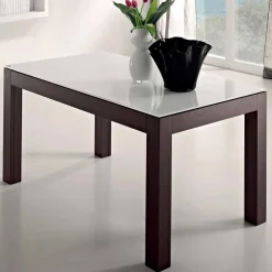 Tavolo Allungabile fino a 270 cm in Vetro e Legno Frassino Made in Italy – Homer