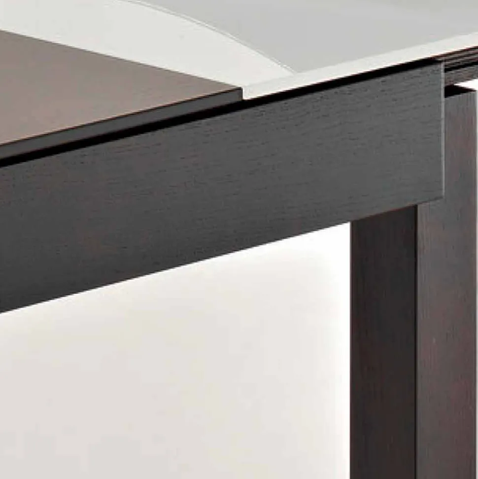 Tavolo Allungabile fino a 270 cm in Vetro e Legno Frassino Made in Italy – Homer