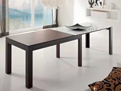 Tavolo Allungabile fino a 270 cm in Vetro e Legno Frassino Made in Italy – Homer