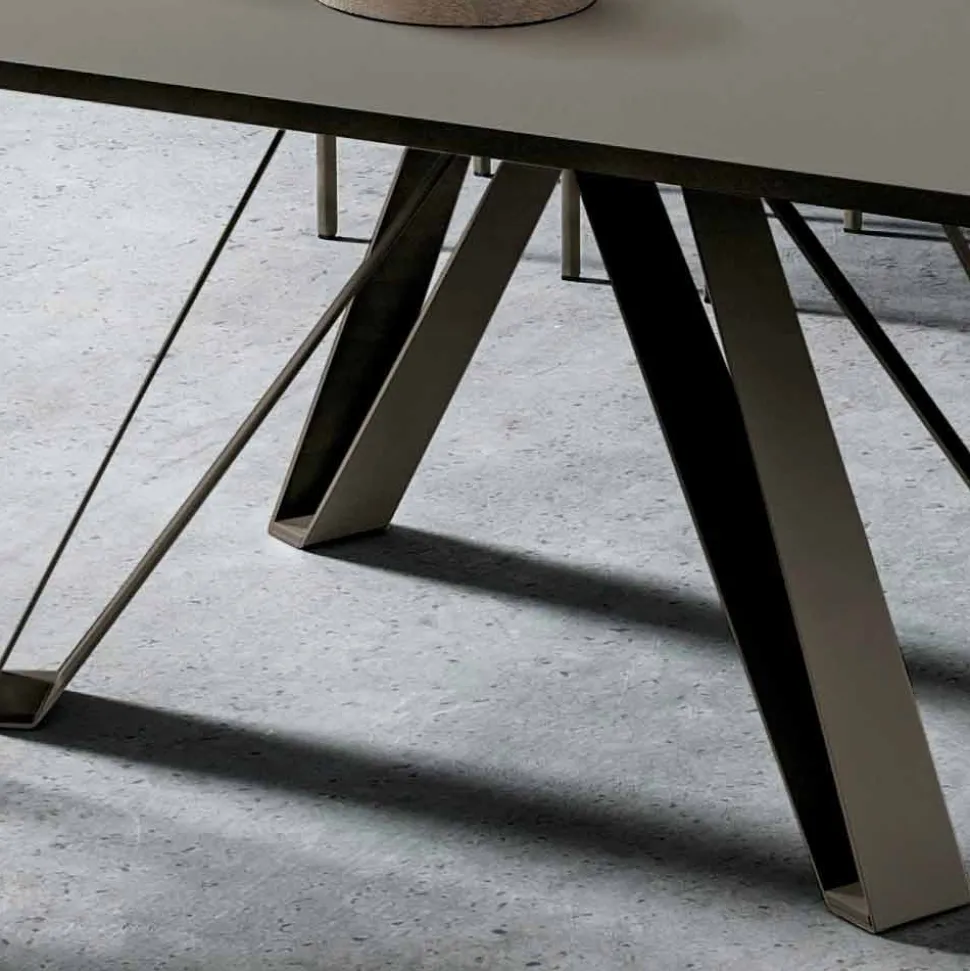 Tavolo Allungabile Fino a 280 cm in Fenix Made in Italy, Pregiato - Aresto