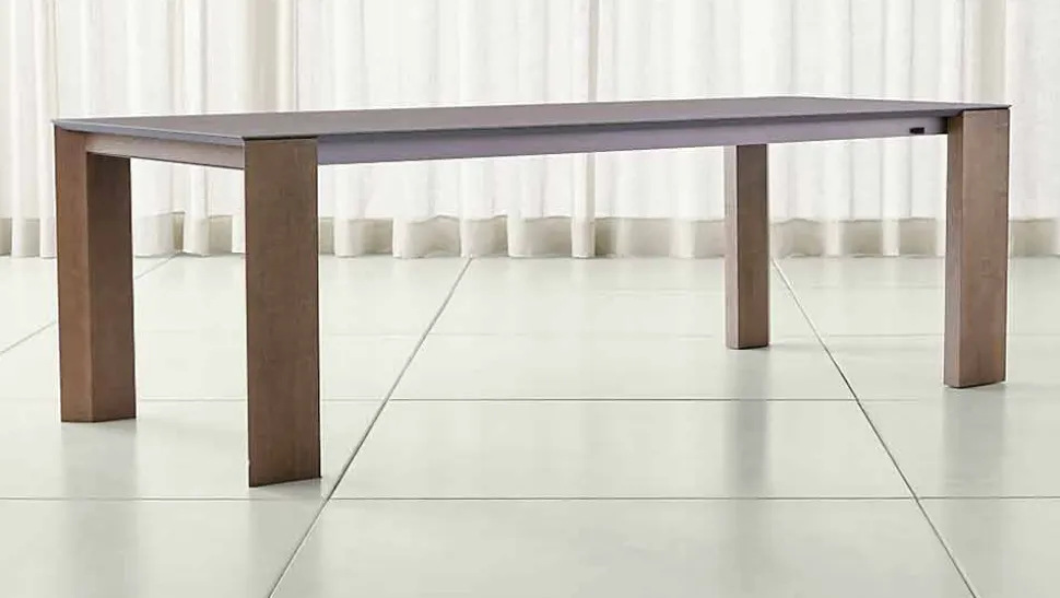 Tavolo Allungabile Fino a 300 cm in Ceramica e Gambe in Legno - Ipanemo