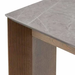 Tavolo Allungabile Fino a 300 cm in Ceramica e Gambe in Legno - Ipanemo