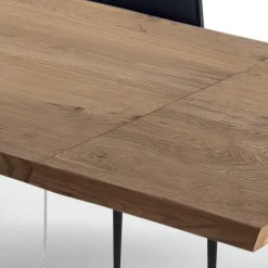 Tavolo Allungabile Fino a 300 cm in Legno Impiallacciato e Vetro – Strappo