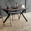 Tavolo Allungabile Fino 200 cm Base in Metallo e Piano in Gres - Norris