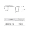 Tavolo Allungabile Fino 238 cm in Metallo e Hpl Made in Italy - Pablito