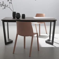 Tavolo Allungabile Fino 238 cm Metallo Moka e Hpl Made in Italy - Pablito